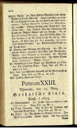 Pensum XXIII.