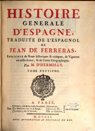 Histoire Générale D'Espagne, 9