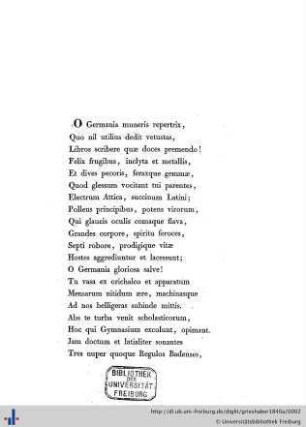 Pro patria Germanica ac Badensi...