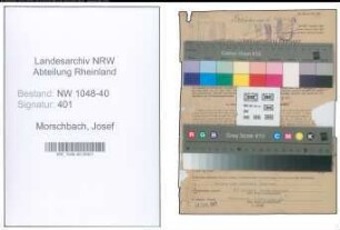 Entnazifizierung Josef Morschbach , geb. 03.05.1905 (Anwalt)