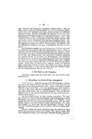 Abhandlung von Ballauff zur Metaphysik