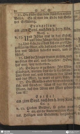 [Am fünften Sonntage nach den heiligen drey Königen]