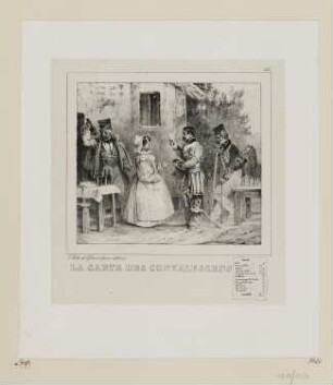 La carte des convalescens, Blatt 15 der Folge "Lithographisches Album"