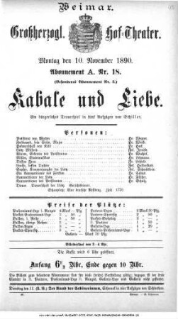Kabale und Liebe