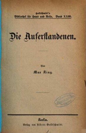 Die Auferstandenen