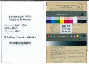 Entnazifizierung Friedrich Wilhelm Schaffner , geb. 05.01.1894 (Aufseher)