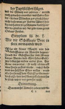 Wie der Schiffleute Brot in stein verwandelt wird.