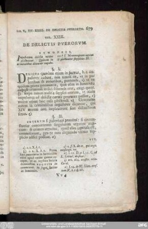 Tit. XXIII. De Delictis Puerorum.