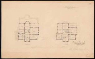 Villa Kunheim, Berlin-Niederschönweide: Grundriss EG und 1.OG