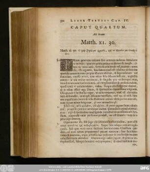 Caput Quartum, Ad locum Matth. XI. 30.