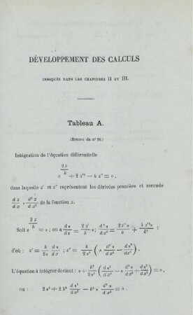 Déceloppement des calculs.