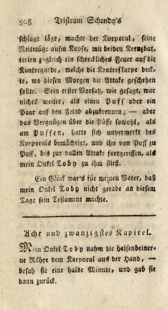 Acht und zwanzigstes Kapitel