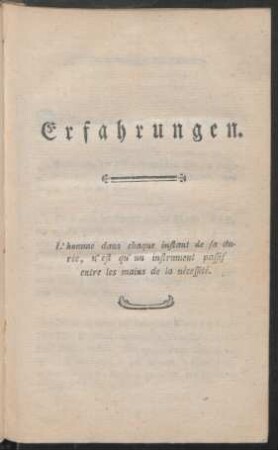 Erfahrungen