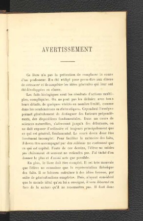 Avertissement