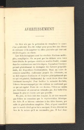 Avertissement