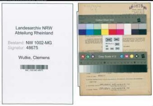 Entnazifizierung Clemens Wutke , geb. 04.12.1910 (Techn.Angest.)