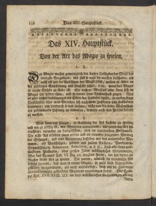 Das XIV. Hauptstück