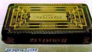 Blechdose für 25 CIGARETTES "GARBATY VISCONTI"