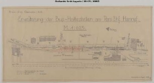 Hennef Personenbahnhof: Erweiterung der Bushaltestellen am Personenbahnhof Hennef.