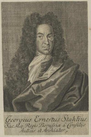 Bildnis des Georgius Ernestus Stahlius