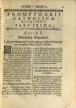 Magnum Promptuarium Catholicae Devotionis, Selectissimas devote orandi, meditandi, et psallendi formulas complectens : Ex classicis Authoribus sacris ... digestum