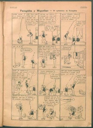 Paragüita y Miquelino. - [Cómic] : El optimismo de Paragüita