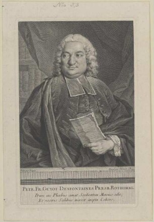 Bildnis des Petr. Fr. Guyot Desfontaines
