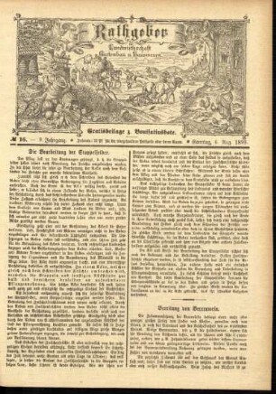 Ausgabe vom Sonntag, den 06. August 1899.