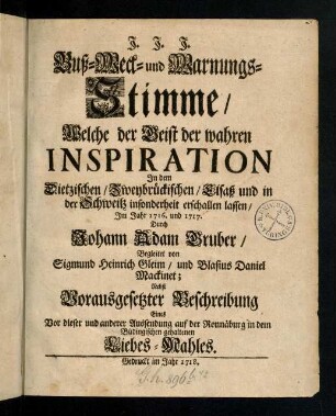 1r-411, Buß- Weck- und Warnungs-Stimme
