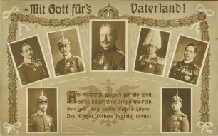 Mit Gott für's Vaterland!