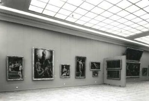 Dresden. Albertinum. Ausstellung "Ausgewählte Werke Alter und Neuer Meister", 1988/1989. Raumaufnahme "Italienische Meister"