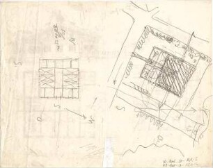 Thiersch, August ; Öffentliche Bauten - Landschulen (Lageplan)