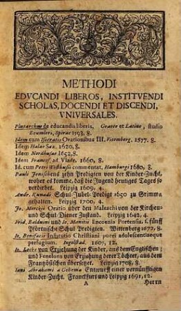 Index bibliothecae quae divinis auspiciis et tam pii tam integri tam sapientis patriae patris munificentia in usum ill. Gymnasii Fridericiani Altenburgi augescit, 1. (1721). - 640 S.