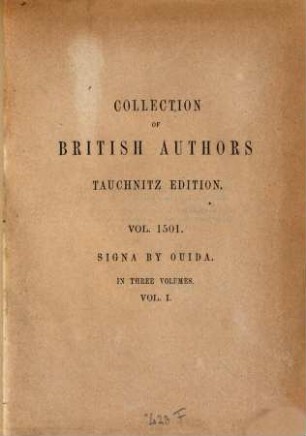 Signa : a story ; in three volumes, 1