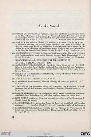 Antike Möbel (Nr. 278-428)