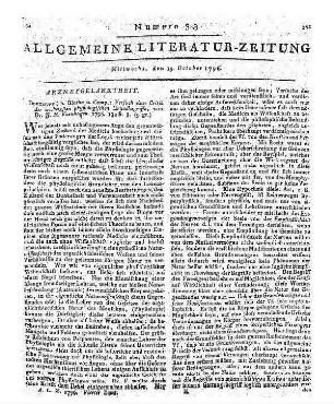 Loder, J. C.: Anfangsgründe der medicinischen Anthropologie und der Stats-Arzneykunde. 2. Ausg. Weimar: Industrie-Comptoir 1793