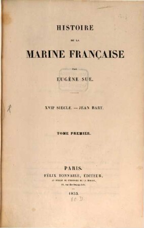 Histoire de la marine française, 1