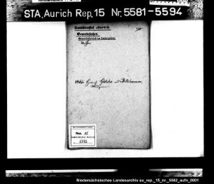 Hausierkonzessionen und -gesuche: Heinrich Gödeke aus Rollshausen, Musikaufführungen