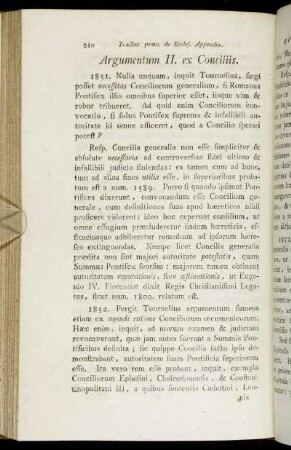 Argumentum II. ex Conciliis.
