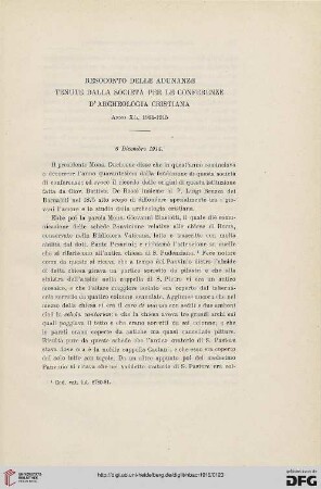 Resoconto delle adunanze tenute dalla Società per le conferenze d'Archeologia cristiana