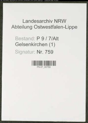 Namensverzeichnis Alt - Gelsenkirchen, Todesfälle