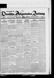 Deutsche allgemeine Zeitung, Abendblatt