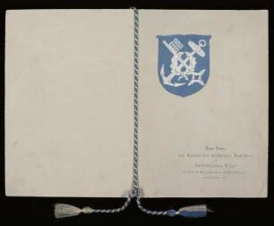 Festessen aus Anlass des 50 jährigen Jubiläums des Norddeutschen Lloyd an Bord des Schnelldampfers "Kaiser Wilhelm II"