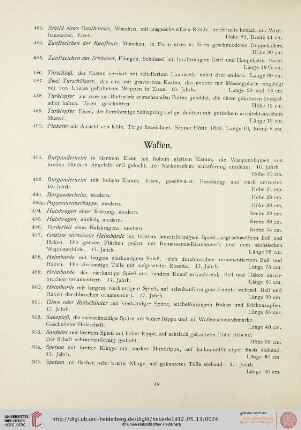 Waffen (Nr. 491-524)