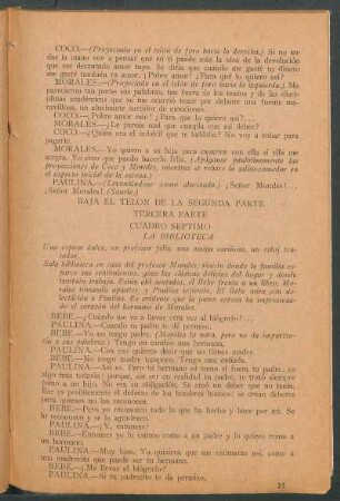 Cuadro séptimo - La biblioteca