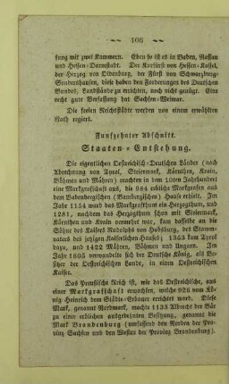 Funfzehnter Abschnitt. Staaten - Entstehung