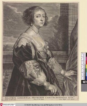 Beatrix Cosantia [Porträt der Herzogin Beatrix von Lothringen; Béatrice de Cusance, Princess of Cantecroix; Portret van Béatrix de Cusance]