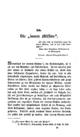 Die "innere Mission"