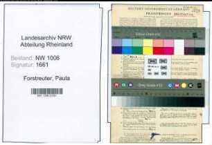Entnazifizierung Paula Forstreuter , geb. 01.05.1898 ()