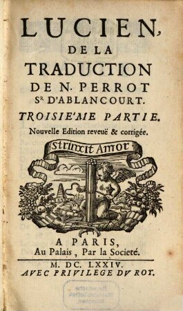 Lucien De La Traduction de N. Perrot Sr D'Ablancourt, 3